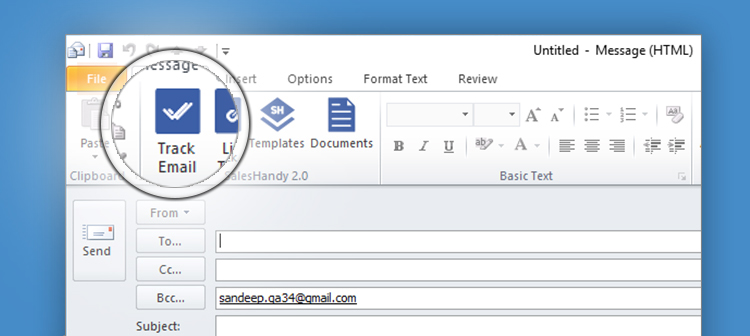 Outlook tracking