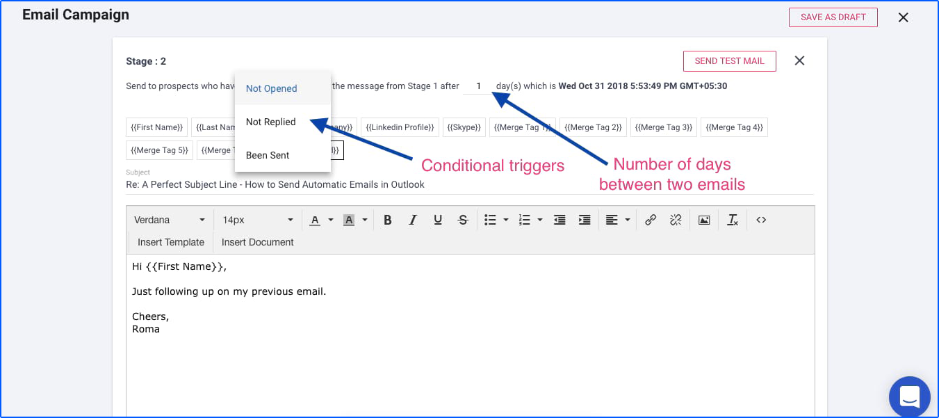 How to Send Automatic Emails & Follow-ups in Outlook (Using SalesHandy)