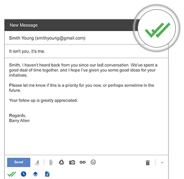 Free email tracking compose box